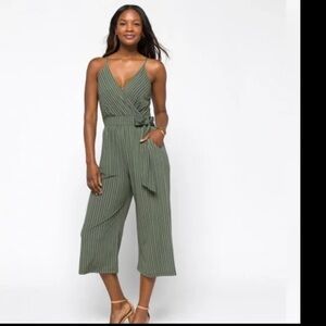 Kaileigh Green Jumpsuit with Airy Wide-Leg Fit